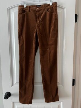 Talbots women’s Corduroy Pants in Chestnut Brown